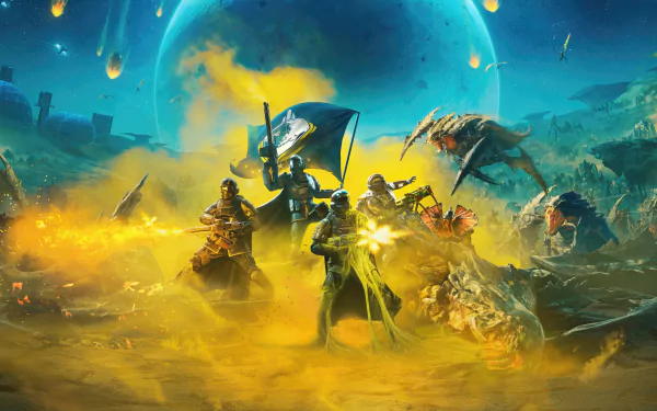 video game Helldivers 2 HD Desktop Wallpaper | Background Image