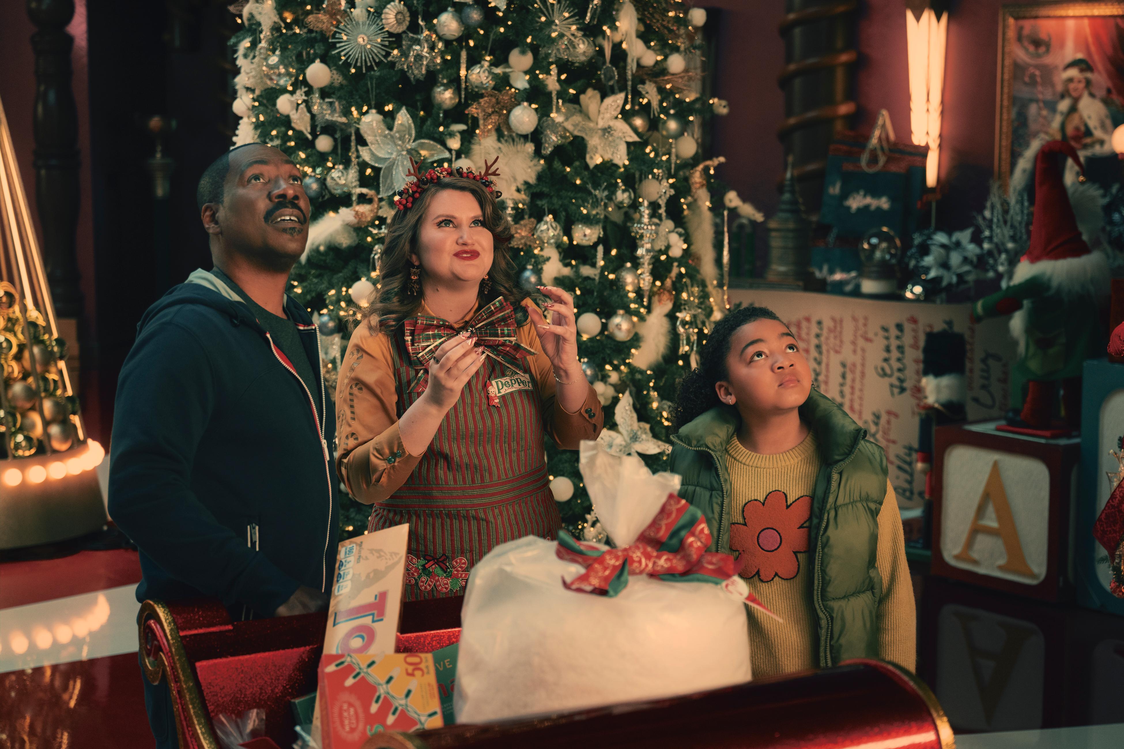 Candy cane lane movie christmas scene hd wallpaper