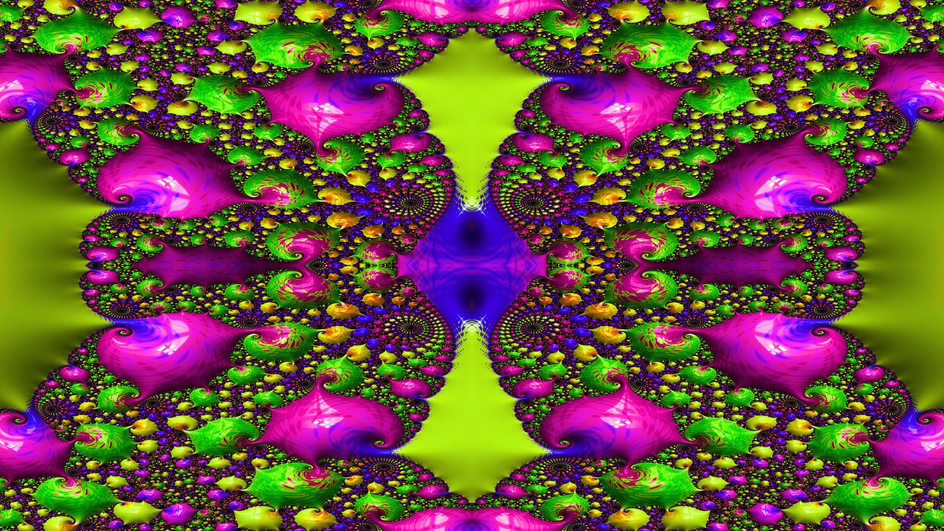 Trippy Psychedelic Fractal 4k Desktop Wallpaper by Dr-Pen