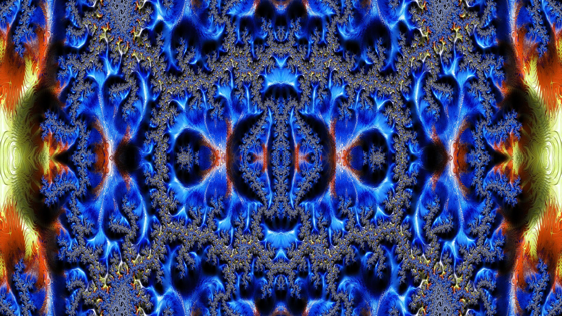 Trippy Psychedelic Fractal 4k Desktop Wallpaper by Dr-Pen