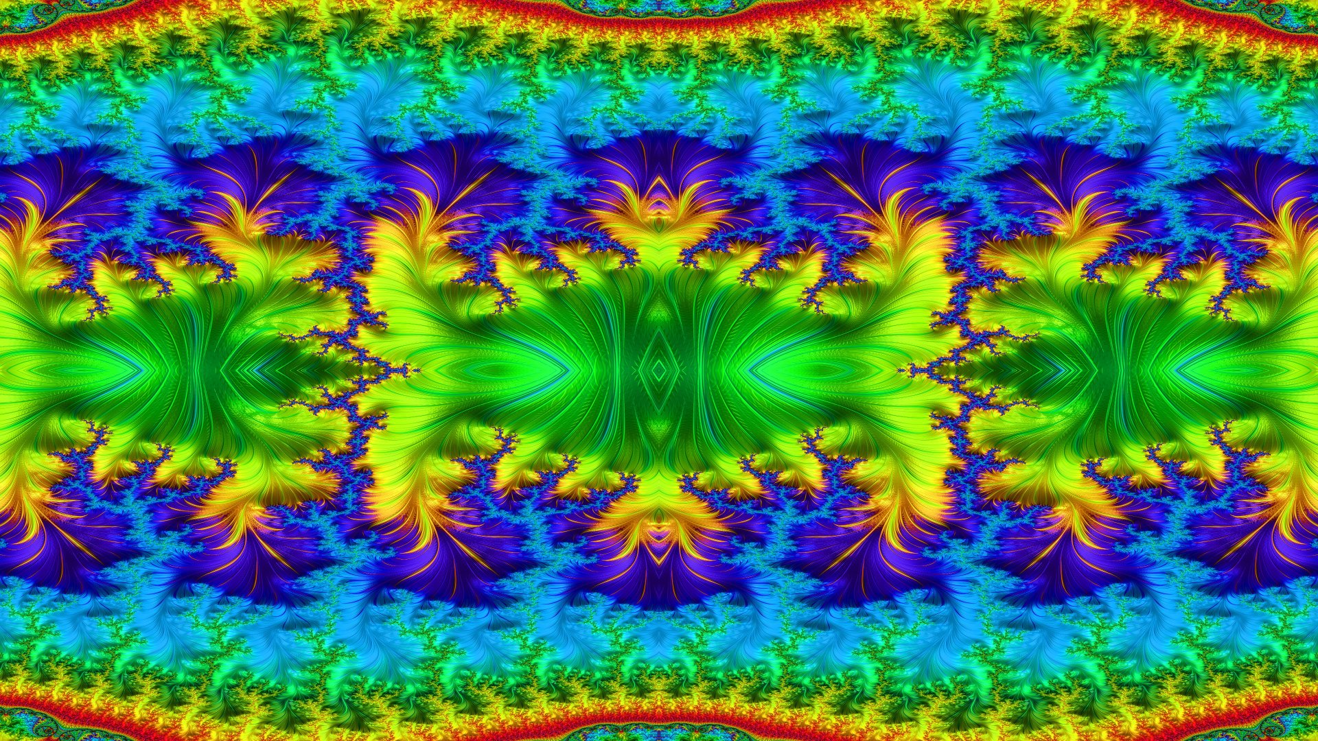 Trippy Psychedelic Fractal 4k Desktop Wallpaper by Dr-Pen