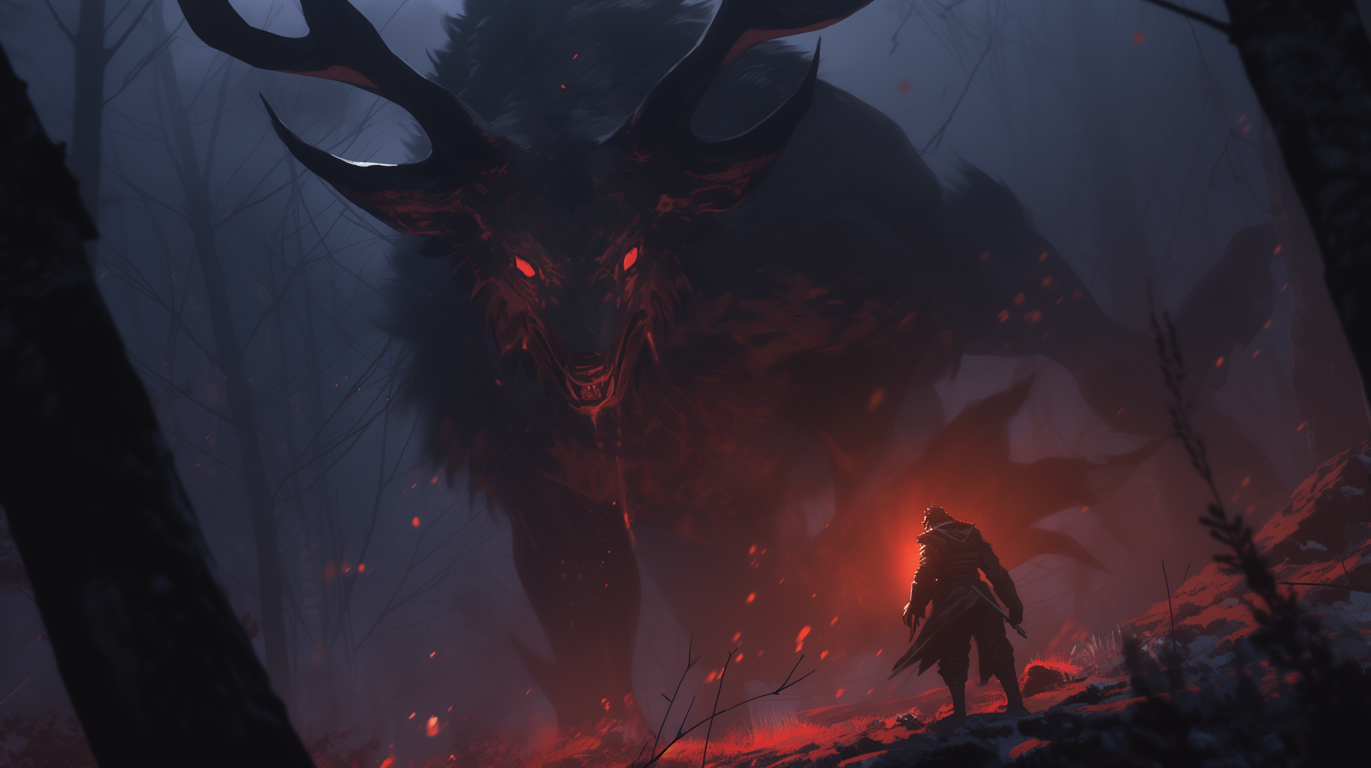 Download The Witcher Hunt AI Art Video Game The Witcher 3: Wild Hunt HD Wallpaper
