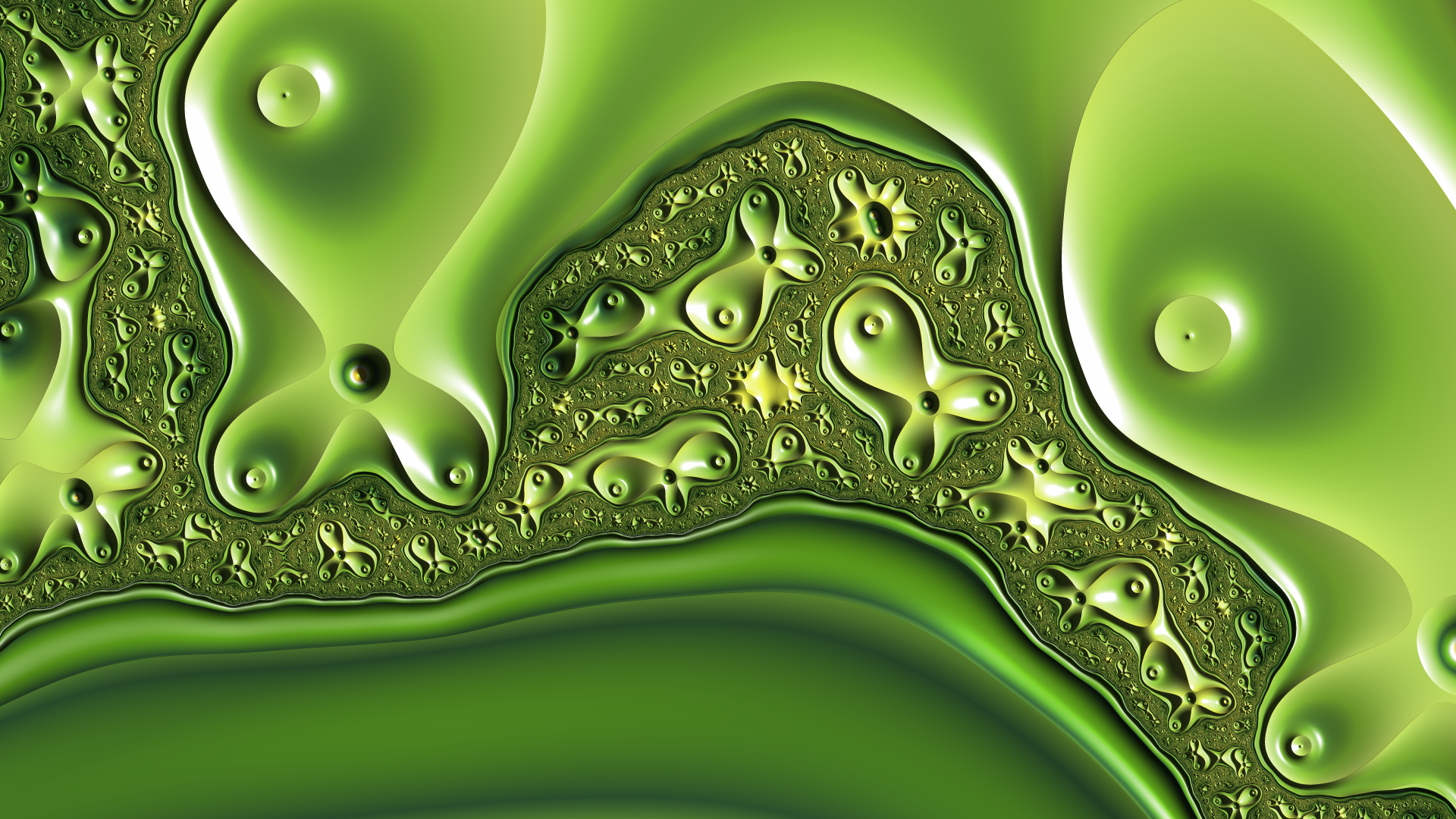 Trippy Psychedelic Fractal Wallpaper by Dr-Pen