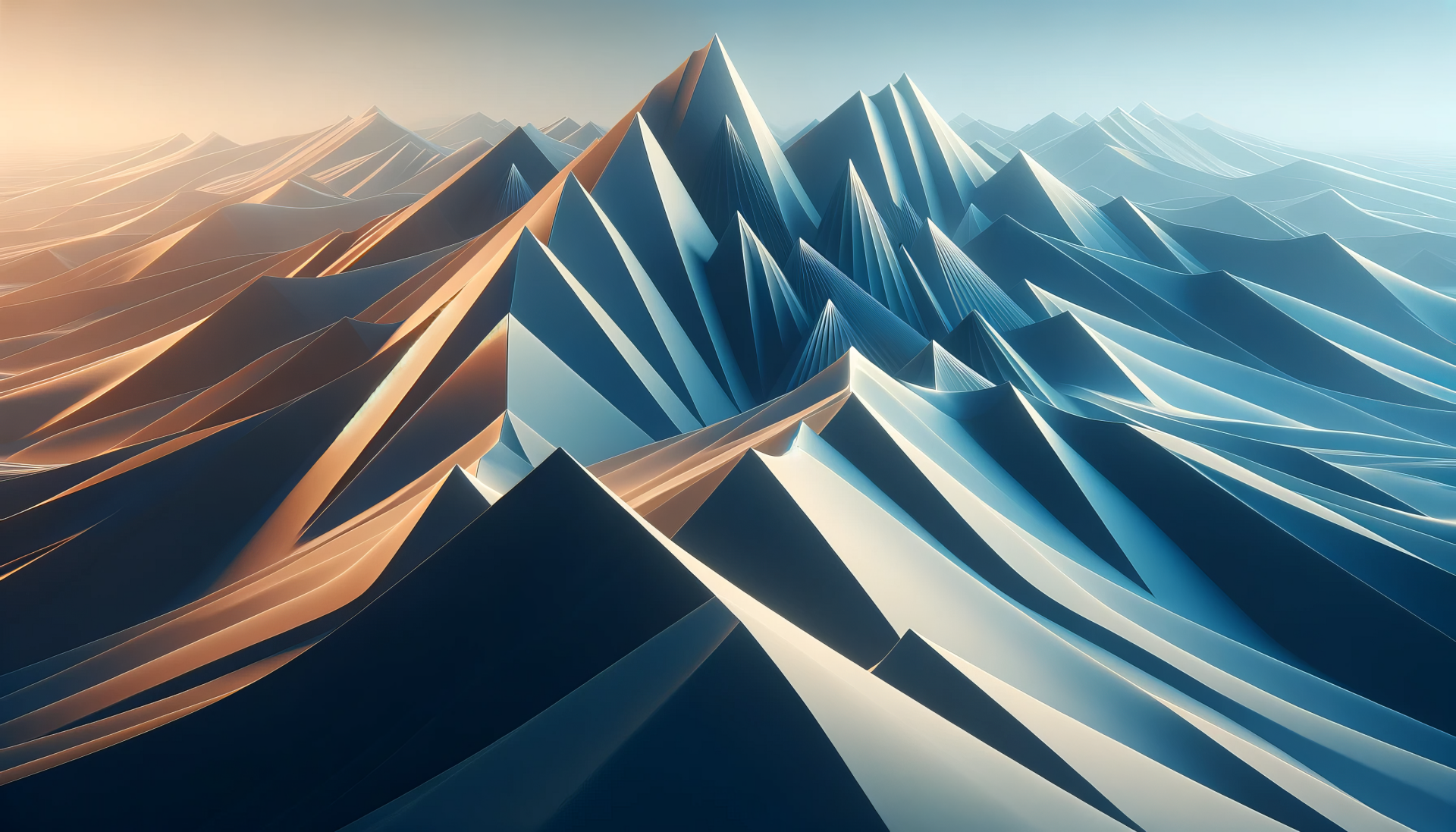 A stunning HD wallpaper featuring dramatic sand dunes with sharp peaks and gentle curves, illuminated by soft light, creating a serene and captivating landscape.