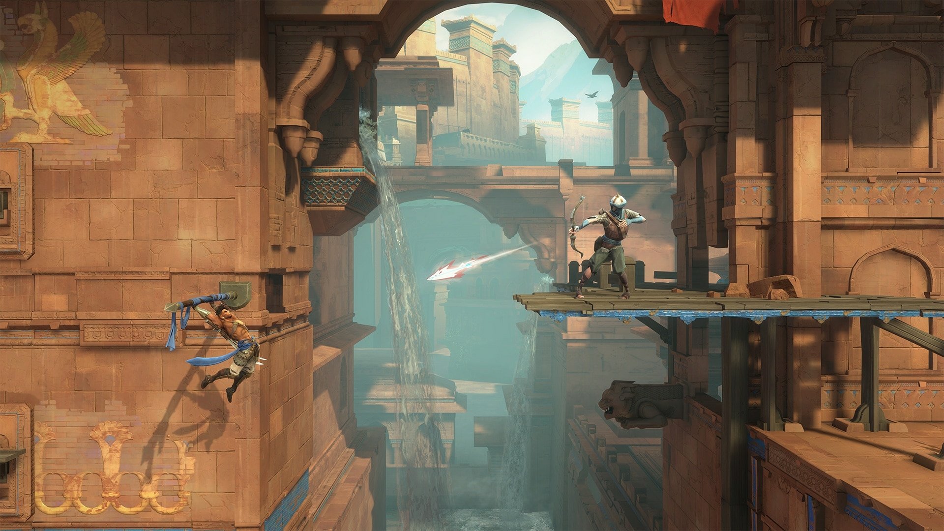 HD wallpaper of Prince of Persia: The Lost Crown video game, featuring action-packed platforming gameplay scene.
