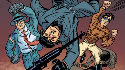 Comic Rocketeer/The Spirit: Pulp Friction HD Desktop Wallpaper | Background Image