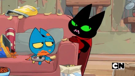 Mao Mao and Adorabat from 'Mao Mao: Heroes of Pure Heart' cartoon in a HD wallpaper for desktop background.