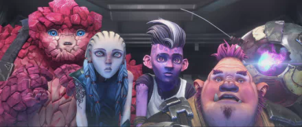 HD wallpaper featuring Star Trek: Prodigy animated characters for desktop background.