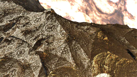  Bronze Alien Planet - 3d Fractal Space Art