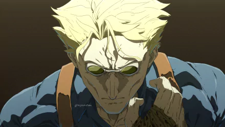 HD anime wallpaper of Kento Nanami from Jujutsu Kaisen, featuring intense expression and dynamic shading in a rage-inspired style.