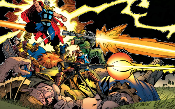 Comic Thor HD Desktop Wallpaper | Background Image