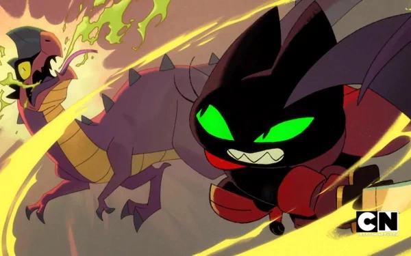 HD desktop wallpaper of Mao Mao: Heroes of Pure Heart featuring the main character Mao Mao in an action pose.