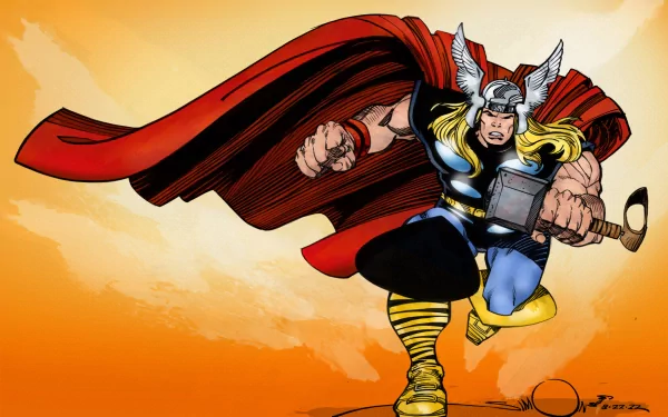 Comic Thor HD Desktop Wallpaper | Background Image