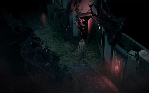 HD wallpaper featuring The Thaumaturge in a dark, mystical setting for desktop background.