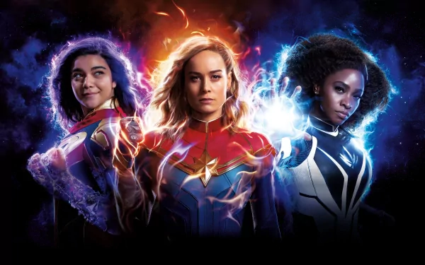 movie The Marvels HD Desktop Wallpaper | Background Image