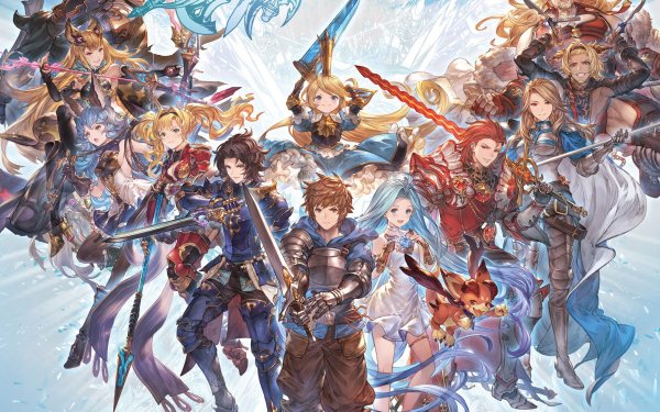 HD wallpaper featuring characters from Granblue Fantasy Versus: Rising, perfect for desktop background.