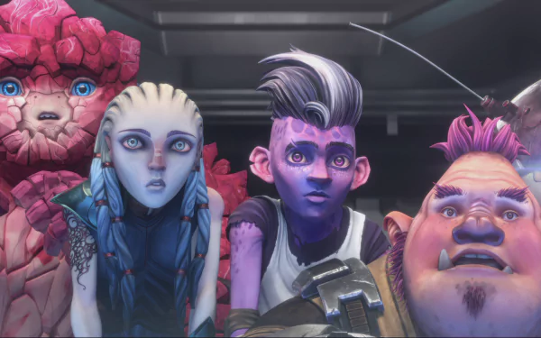 HD wallpaper featuring Star Trek: Prodigy animated characters for desktop background.