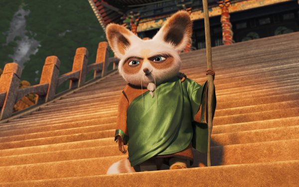 HD desktop wallpaper of Master Shifu from Kung Fu Panda 4 movie, ideal for animated martial arts film enthusiasts.