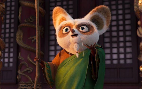 HD wallpaper of Master Shifu from Kung Fu Panda 4 with a serene expression, perfect for a movie-themed desktop background.