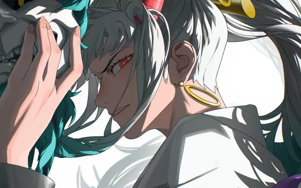 HD PC desktop wallpaper featuring Yamato from One Piece in an anime style, highlighting dynamic lighting and detailed character design.