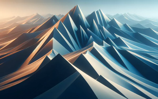 A stunning HD wallpaper featuring dramatic sand dunes with sharp peaks and gentle curves, illuminated by soft light, creating a serene and captivating landscape.
