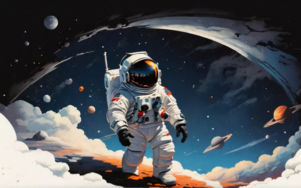  Astronaut in Space