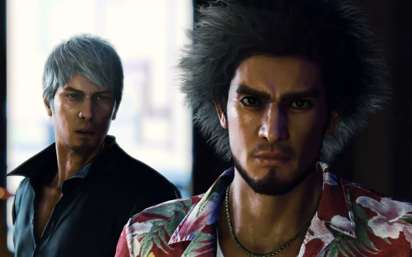 HD wallpaper featuring characters from Like a Dragon: Infinite Wealth video game for desktop background.