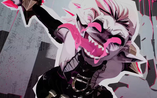 HD wallpaper featuring Briar from League of Legends in a dynamic pose for desktop background.