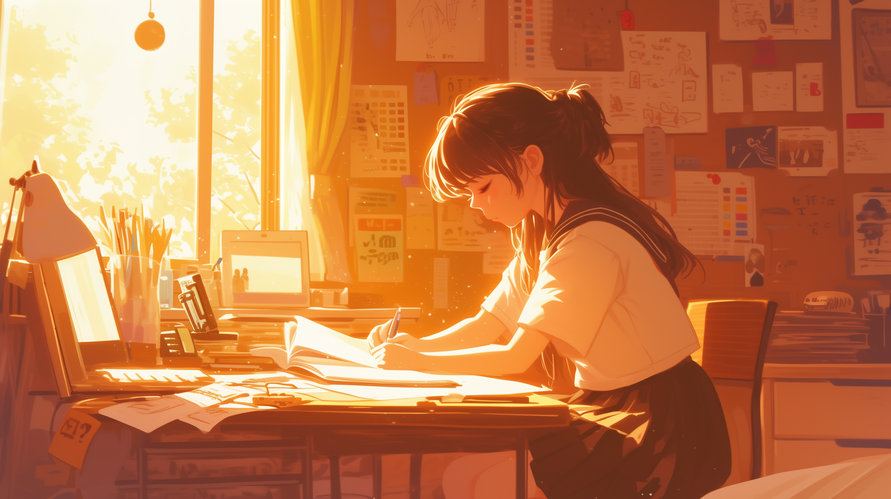 Anime study room - 65 photo