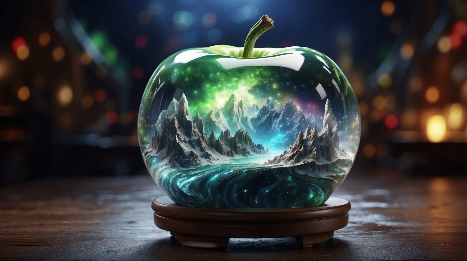 Aurora scene in Crystal apple by AnimeHead