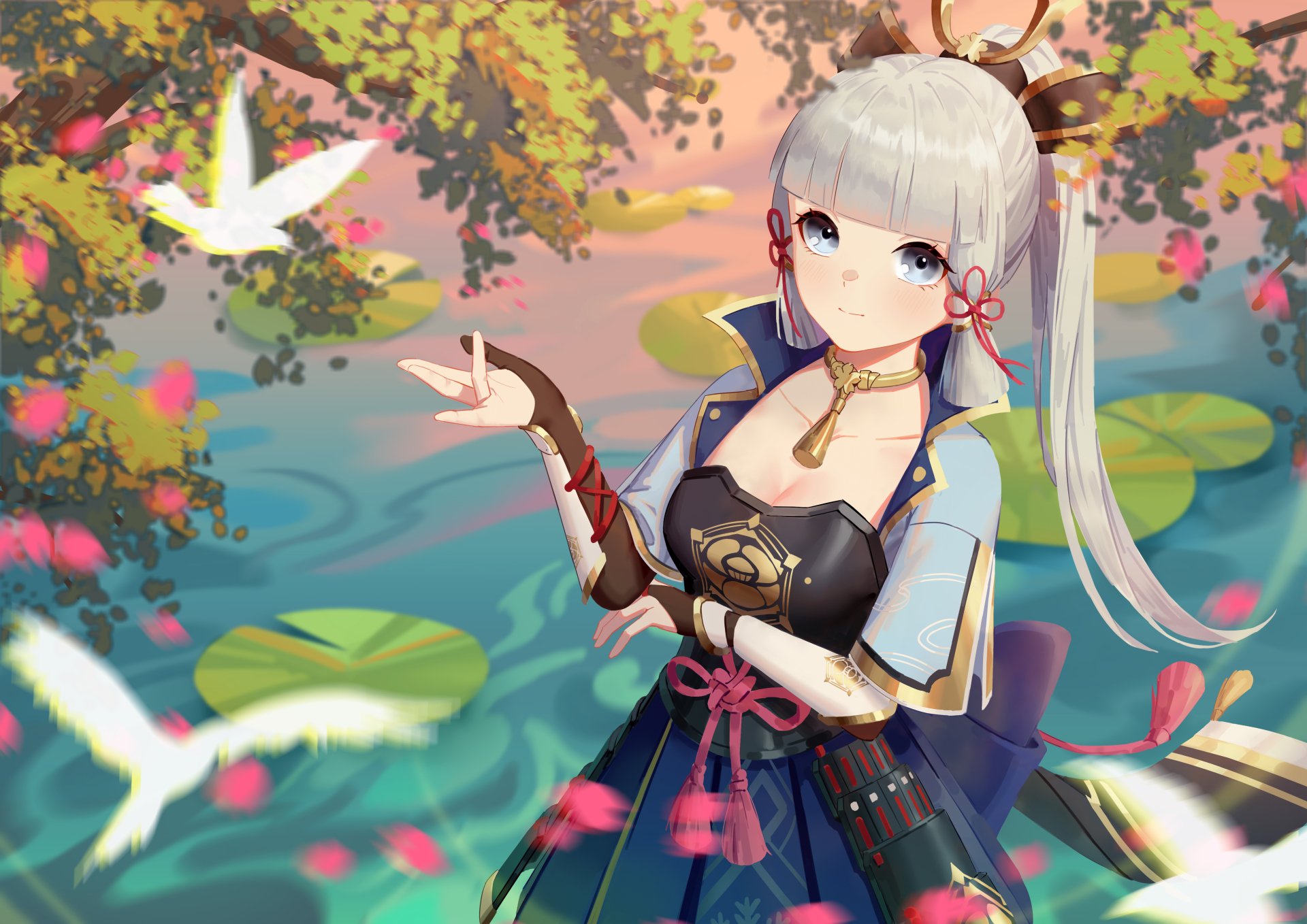 Download Genshin Impact Kamisato Ayaka (Genshin Impact) 4k Ultra HD Wallpaper by 退堂鼓手