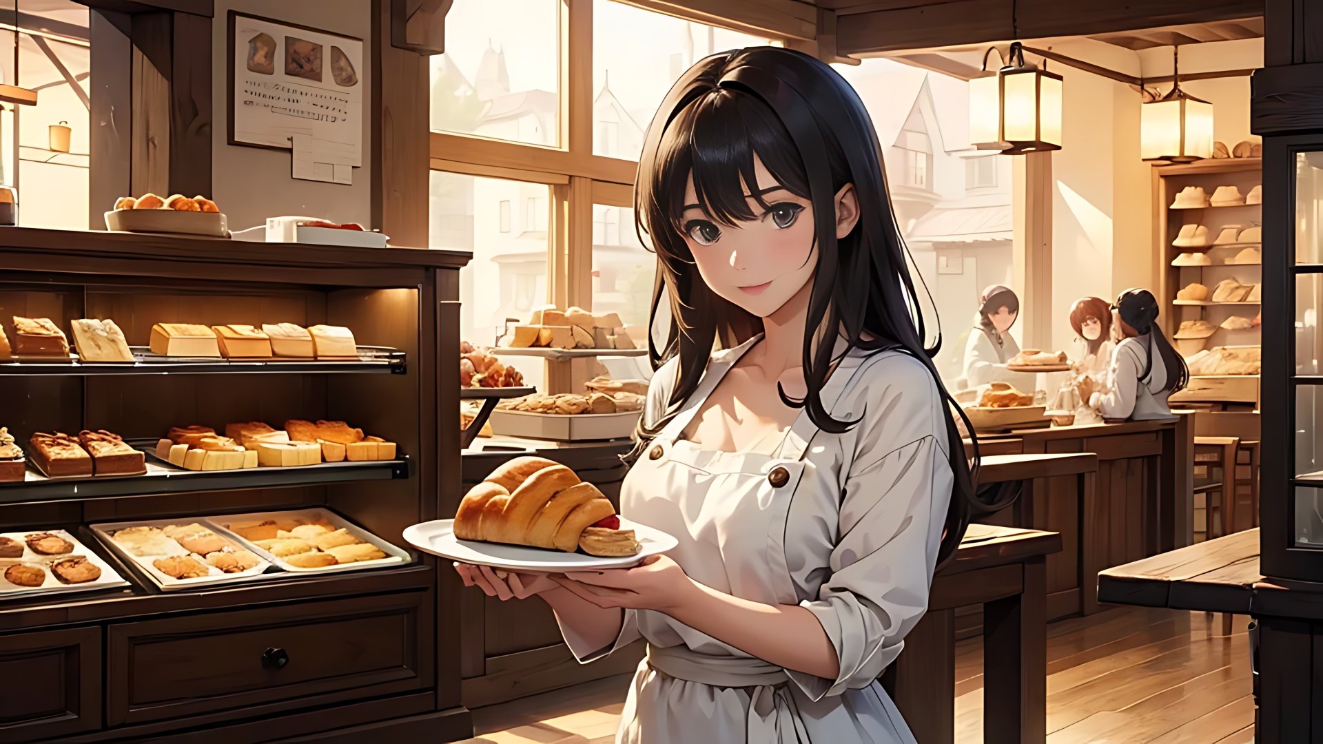 bakery girl anime wallpaper by lukychandra