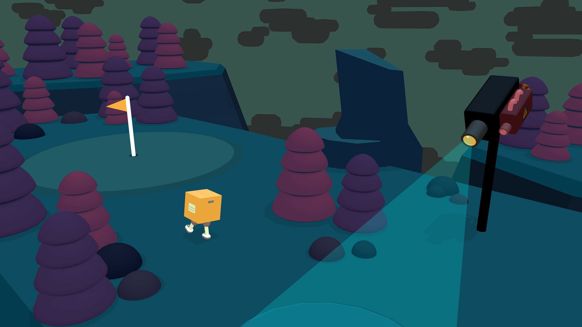 HD desktop wallpaper featuring a scene from the video game What the Golf? with cartoon-style golf gameplay elements against a whimsical backdrop.