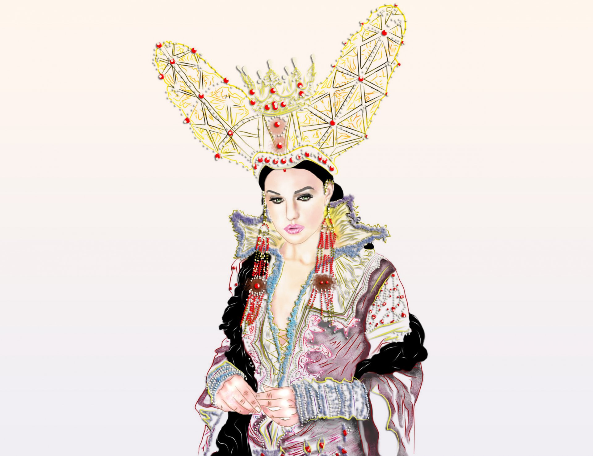 Monica Bellucci Mirror Queen by designerinc