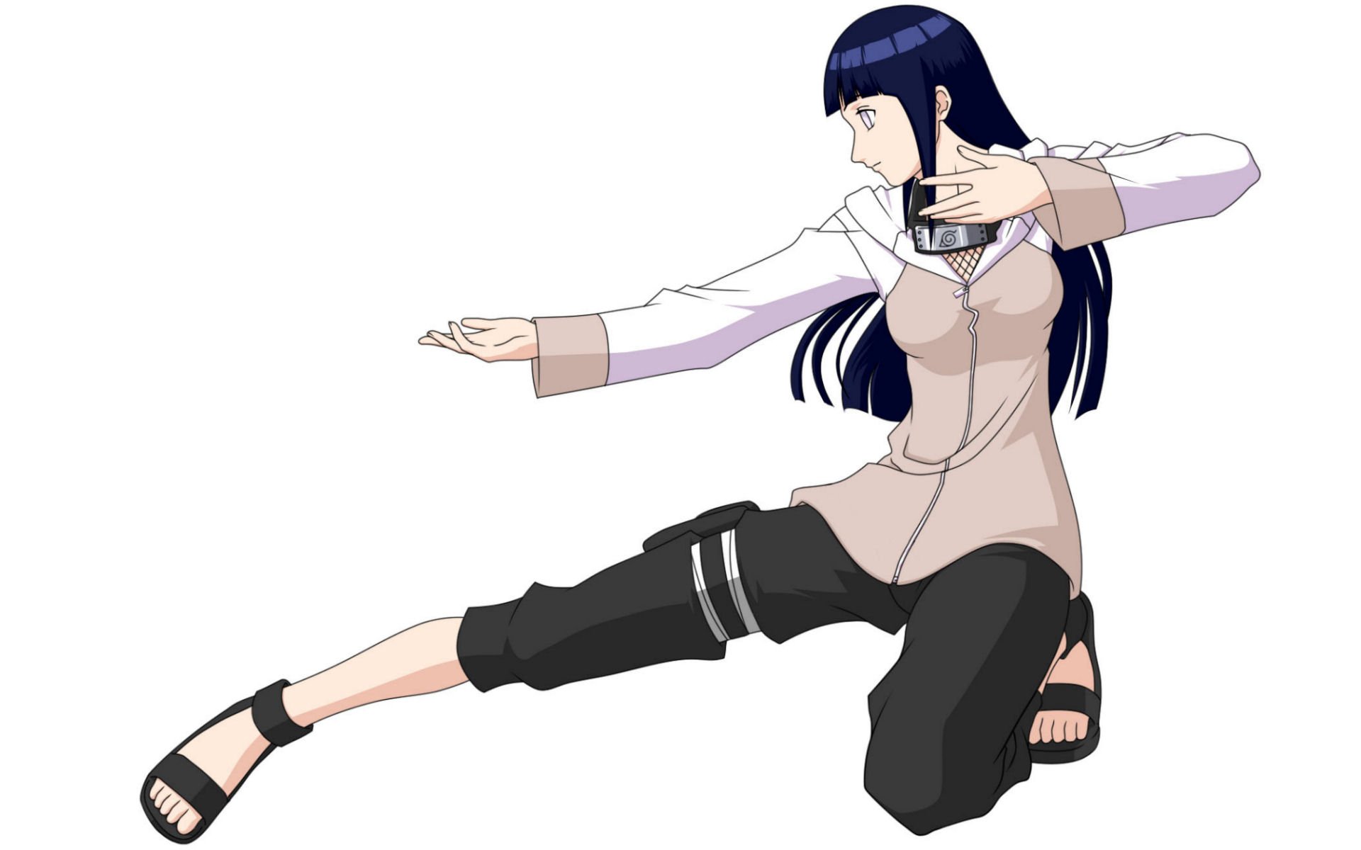 Hinata Hyuga HD Wallpaper - Dynamic Anime Action from Naruto