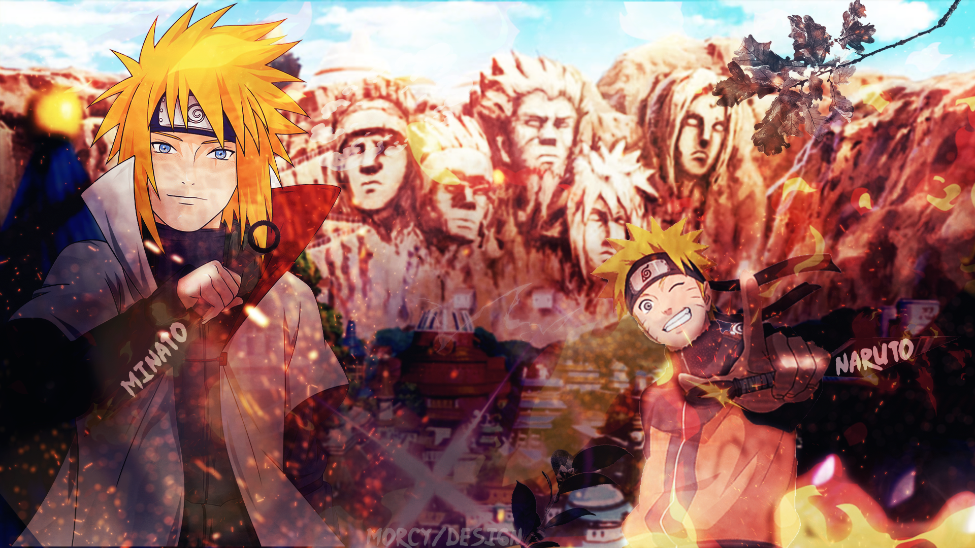 naruto and minato by morcy