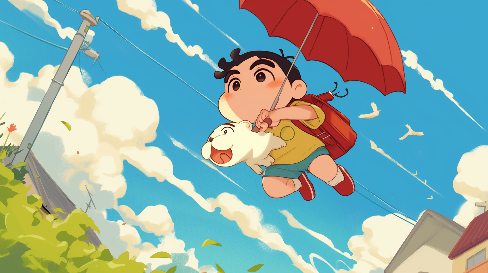 Shin-chan's Sky Adventure by robokoboto