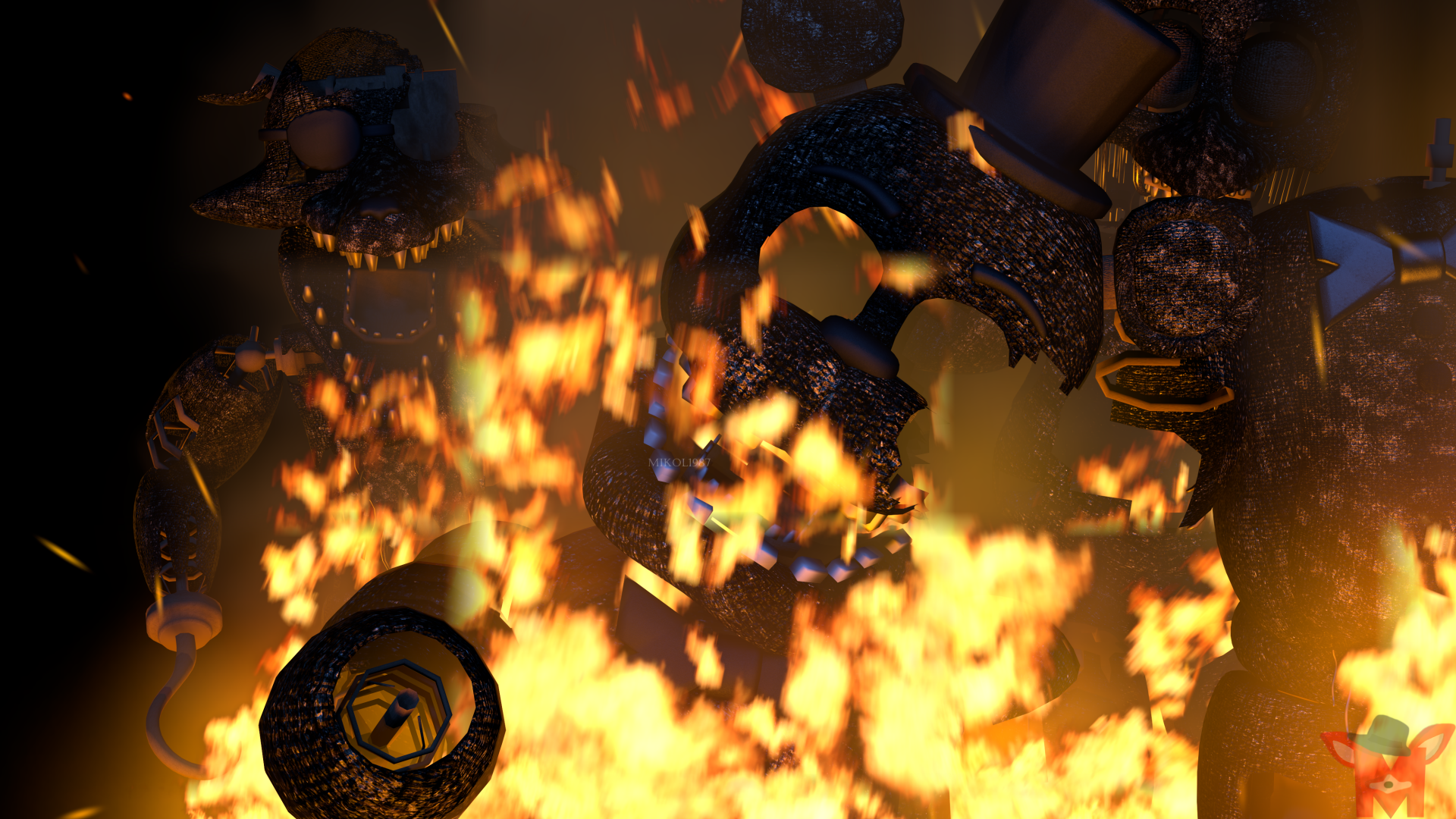 Download Video Game The Joy Of Creation Five Nights At Freddy's 4k Ultra HD Wallpaper by Mikol1987