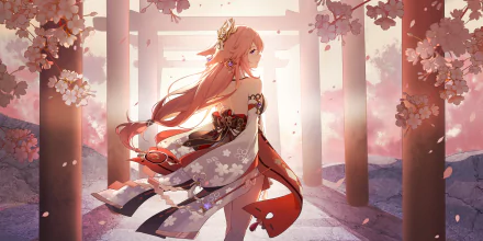  Yae Miko Guuji by MORI森 by MORI森