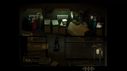 HD desktop wallpaper of SIGNALIS video game featuring atmospheric dark scene with character in a detailed environment.