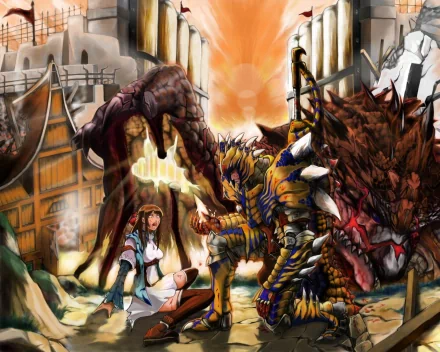 video game Monster Hunter HD Desktop Wallpaper | Background Image