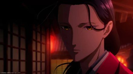 Anime character from YATAGARASU: The Raven with intense gaze HD desktop wallpaper.