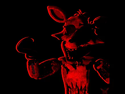A dark, red-lit animatronic character from Five Nights at Freddy's 2, showcased in a high-resolution 4K Ultra HD PC desktop wallpaper.