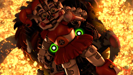 Circus Baby (Five Nights at Freddy's) video game Freddy Fazbear's Pizzeria Simulator Five Nights at Freddy's: Sister Location Five Nights at Freddy's HD Desktop Wallpaper | Background Image