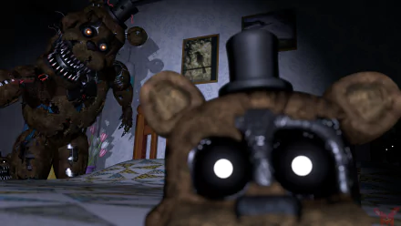 Nightmare Freddy (Five Nights at Freddy's) Freddles (Five Nights At Freddy's) video game Five Nights at Freddy's 4 Five Nights at Freddy's HD Desktop Wallpaper | Background Image