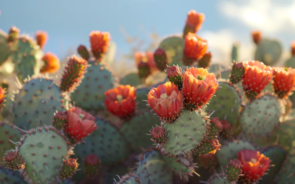 Stunning White Cactus Flower - HD Nature Wallpaper