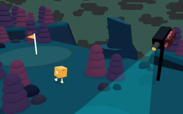 HD desktop wallpaper featuring a scene from the video game What the Golf? with cartoon-style golf gameplay elements against a whimsical backdrop.