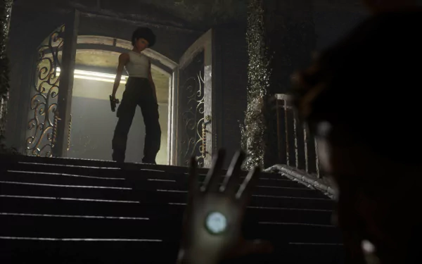 HD wallpaper of Deceit 2 video game with suspenseful character scene for desktop background.