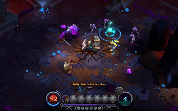 HD desktop wallpaper featuring a dynamic scene from the video game Inkbound, highlighting characters engaged in combat within an atmospheric, dark game environment.