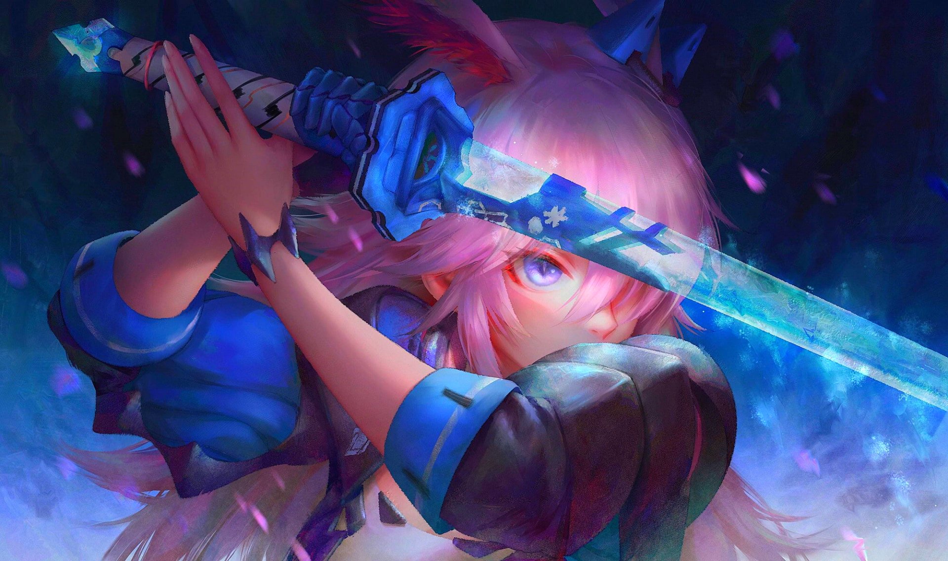 Download Katana Anime Anime Girl Cool Cool Anime HD Wallpaper